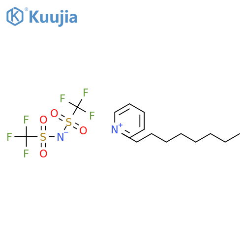 N-OCTYLPYRIDINIUM BIS(TRIFLUOROMETHYLSULFONYL)IMIDE structure