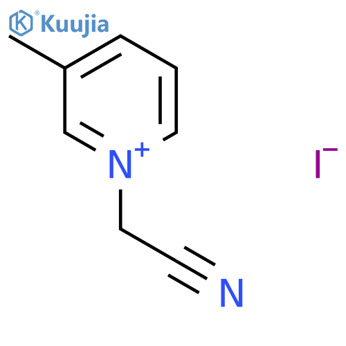 Pyridinium, 1-(cyanomethyl)-3-methyl-, iodide structure