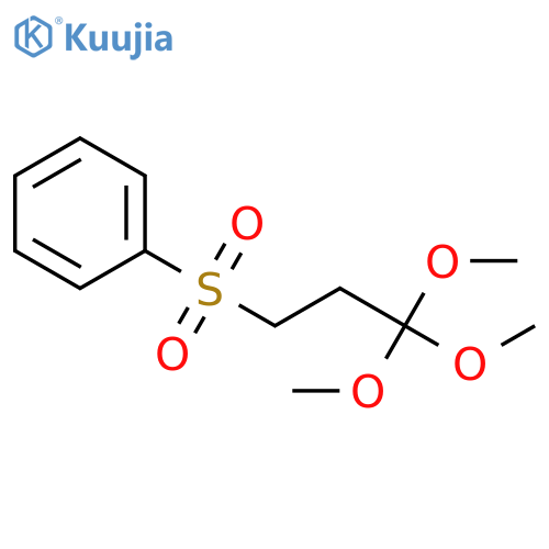 Benzene,[(3,3,3-trimethoxypropyl)sulfonyl]- structure