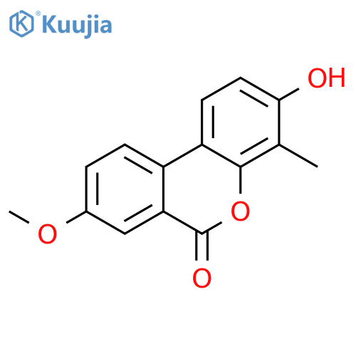3-hydroxy-8-methoxy-4-methyl-6H-benzo[c]chromen-6-one structure