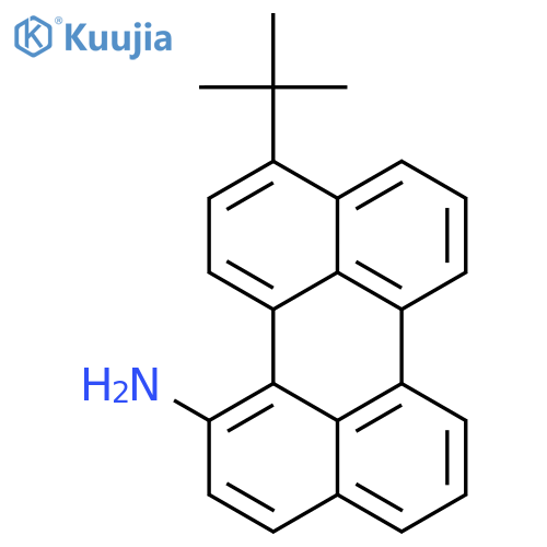 1-Perylenamine, 10-(1,1-dimethylethyl)- structure