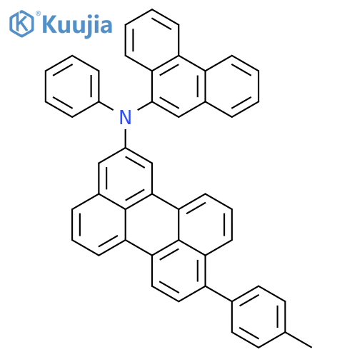 2-PERYLENAMINE, 9-(4-METHYLPHENYL)-N-9-PHENANTHRENYL-N-PHENYL- structure