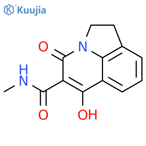 6-Hydroxy-N-methyl-4-oxo-1,2-dihydro-4H-pyrrolo[3,2,1-ij]quinoline-5-carboxamide structure