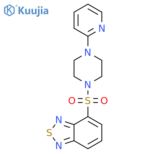 4-{4-(pyridin-2-yl)piperazin-1-ylsulfonyl}-2,1,3-benzothiadiazole structure