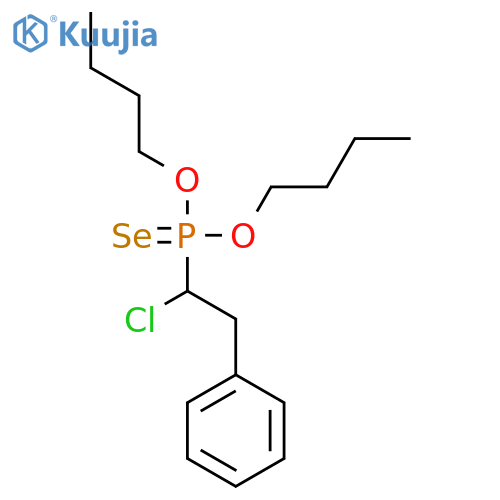 Phosphonoselenoic acid, (1-chloro-2-phenylethyl)-, O,O-dibutyl ester structure