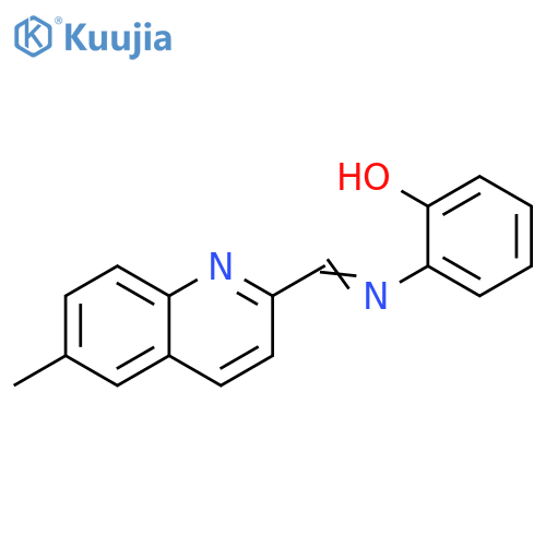Phenol, 2-[[(6-methyl-2-quinolinyl)methylene]amino]- structure
