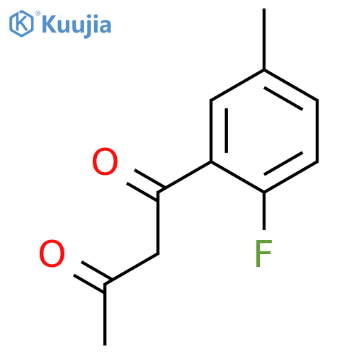 1,3-Butanedione, 1-(2-fluoro-5-methylphenyl)- structure