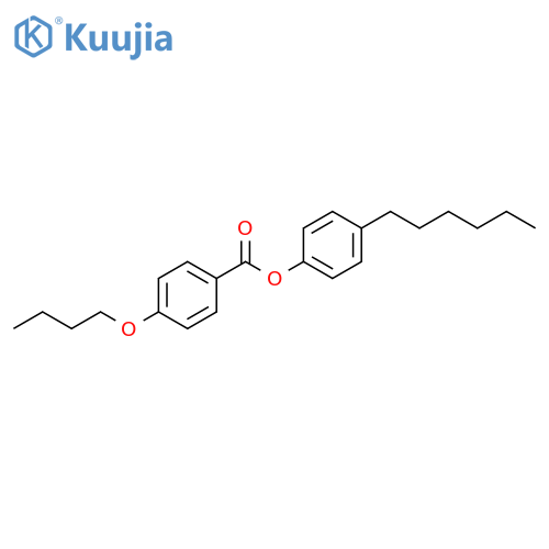 Benzoic acid, 4-butoxy-, 4-hexylphenyl ester structure