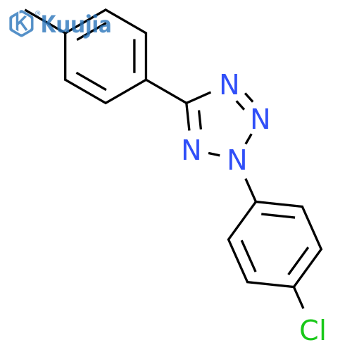 2H-Tetrazole, 2-(4-chlorophenyl)-5-(4-methylphenyl)- structure
