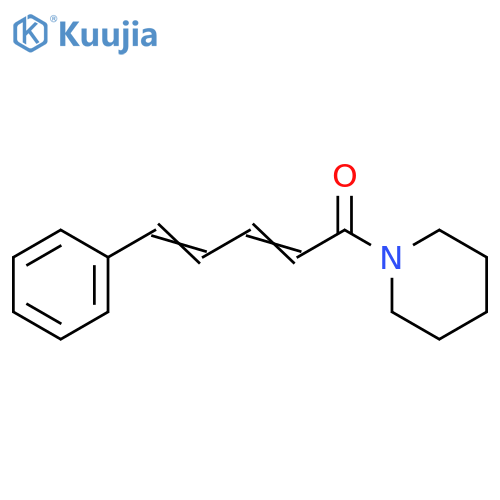 Piperidine, 1-(1-oxo-5-phenyl-2,4-pentadienyl)- structure