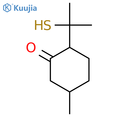 p-Mentha-8-thiol-3-one structure