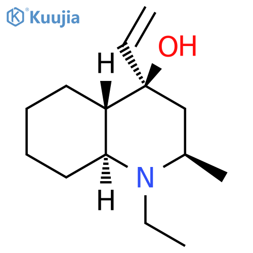 4-Quinolinol, 4-ethenyl-1-ethyldecahydro-2-methyl-, (2R,4R,4aS,8aS)-rel- structure