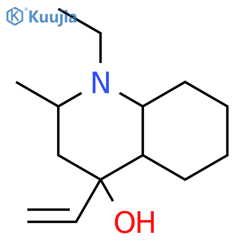 4-Quinolinol,4-ethenyl-1-ethyldecahydro-2-methyl-, (2a,4a,4ab,8aa)- (9CI) structure