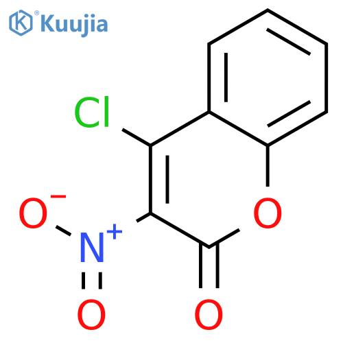 4-Chloro-3-nitrocoumarin structure