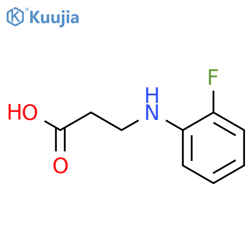 n-(2-fluorophenyl)-3-aminopropionic acid structure