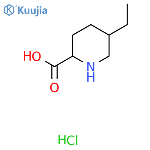 5-Ethylpiperidine-2-carboxylic acid;hydrochloride structure