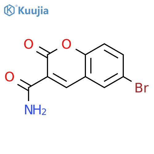 6-Bromo-2-oxo-2H-chromene-3-carboxamide structure