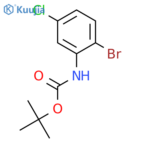Tert-butyl N-(2-bromo-5-chlorophenyl)carbamate structure