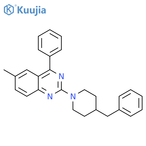 2-(4-benzylpiperidin-1-yl)-6-methyl-4-phenylquinazoline structure