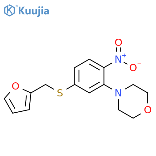 4-[5-(Furan-2-ylmethylsulfanyl)-2-nitro-phenyl]-morpholine structure