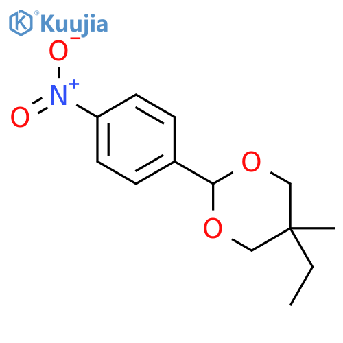 5-Ethyl-5-methyl-2-(4-nitrophenyl)-1,3-dioxane structure