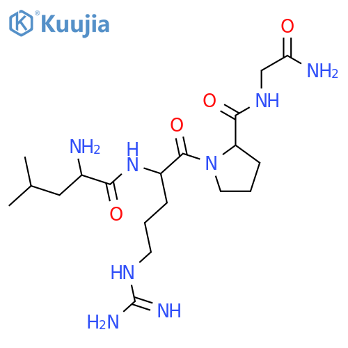 Glycinamide, L-leucyl-L-arginyl-L-prolyl- structure
