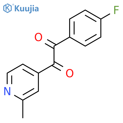 Ethanedione, (4-fluorophenyl)(2-methyl-4-pyridinyl)- structure
