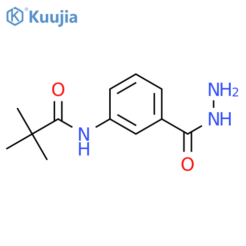 Benzoic acid,3-[(2,2-dimethyl-1-oxopropyl)amino]-, hydrazide structure