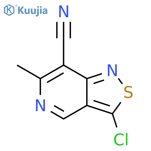 Isothiazolo[4,3-c]pyridine-7-carbonitrile, 3-chloro-6-methyl- structure