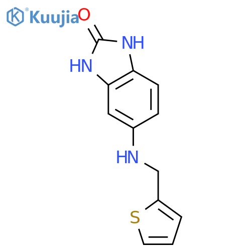 2H-Benzimidazol-2-one,1,3-dihydro-5-[(2-thienylmethyl)amino]- structure