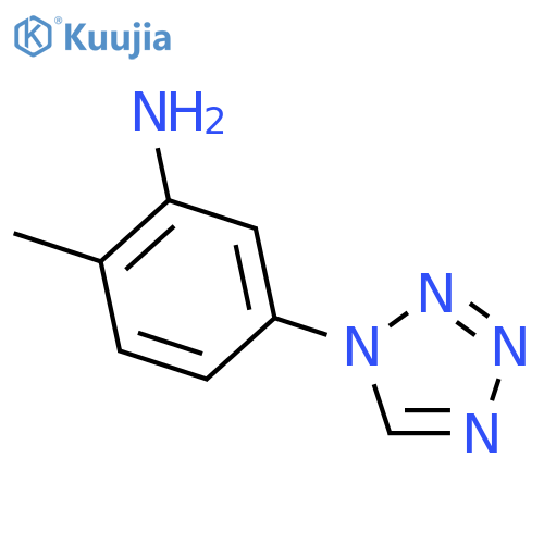 2-methyl-5-(1H-tetraazol-1-yl)aniline structure