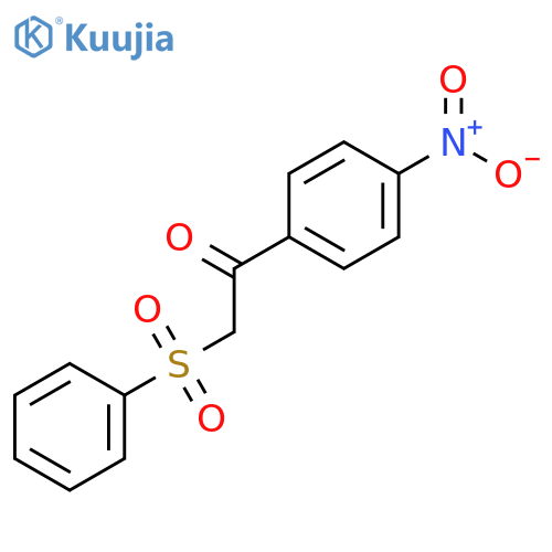 Ethanone, 1-(4-nitrophenyl)-2-(phenylsulfonyl)- structure