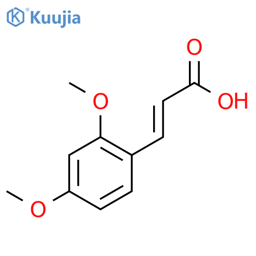 2,4-dimethoxy-cis-cinnamic acid structure