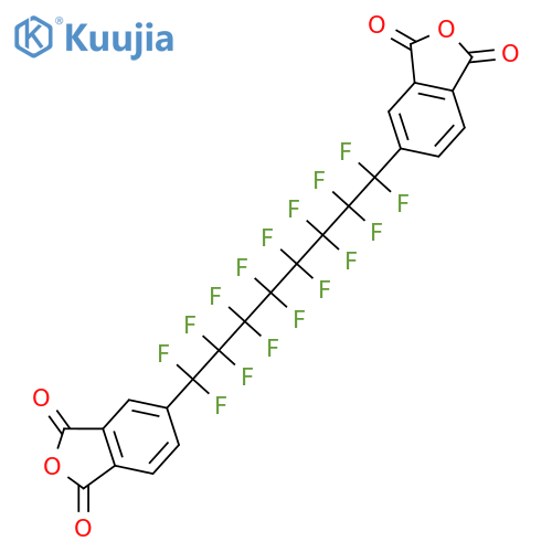1,3-Isobenzofurandione, 5,5'-(1,1,2,2,3,3,4,4,5,5,6,6,7,7,8,8-hexadecafluoro-1,8-octanediyl)bis- (9CI) structure