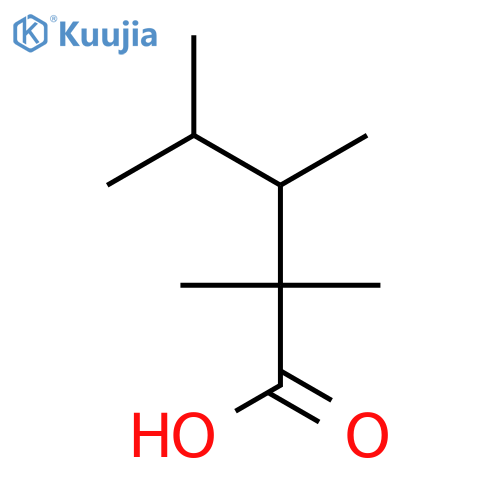 Pentanoic acid, 2,2,3,4-tetramethyl- structure