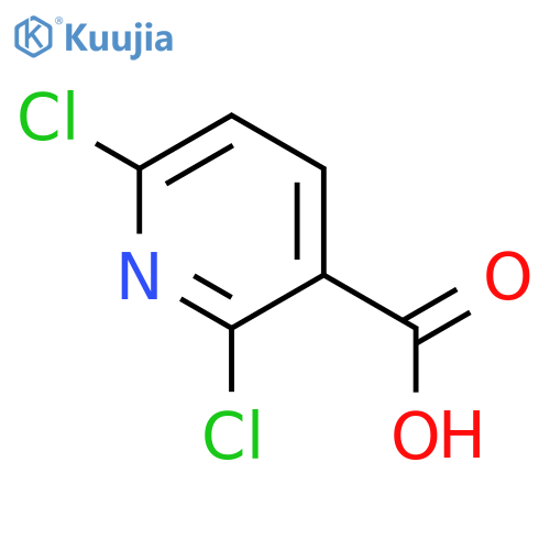 2,6-Dichloronicotinic acid structure