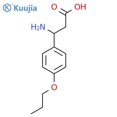 3-Amino-3-(4-propoxyphenyl)propanoic Acid structure