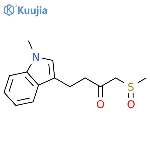 2-Butanone, 4-(1-methyl-1H-indol-3-yl)-1-(methylsulfinyl)- structure