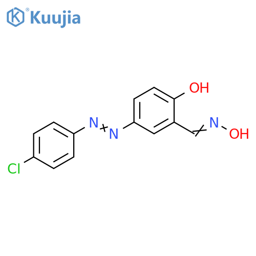 Benzaldehyde, 5-[(4-chlorophenyl)azo]-2-hydroxy-, oxime structure