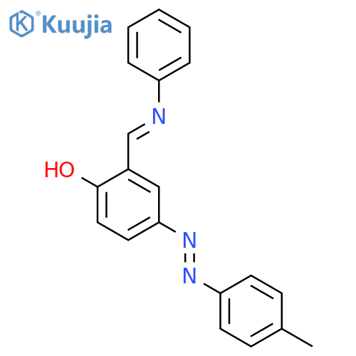 4-[2-(4-Methylphenyl)hydrazinylidene]-2-[(E)-(phenylimino)methyl]cyclohexa-2,5-dien-1-one structure