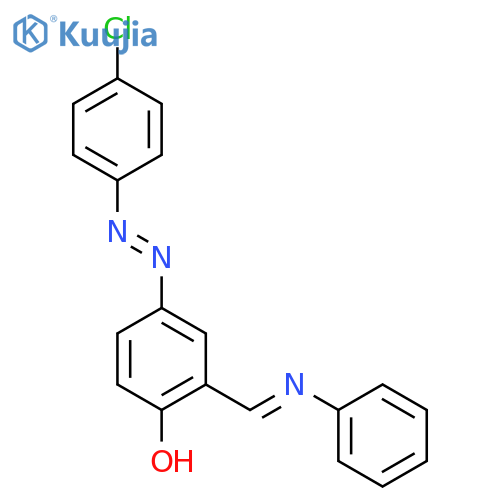 Phenol, 4-[(4-chlorophenyl)azo]-2-[(phenylimino)methyl]- structure