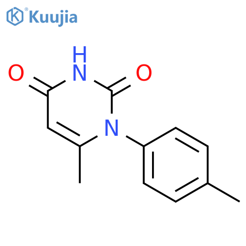 2,4(1H,3H)-PYRIMIDINEDIONE, 6-METHYL-1-(4-METHYLPHENYL)- structure