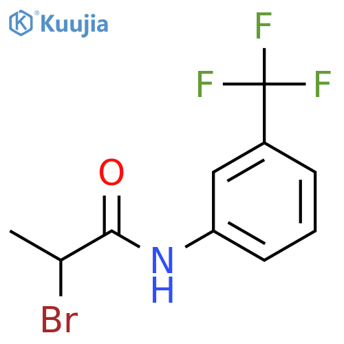 Propanamide, 2-bromo-N-[3-(trifluoromethyl)phenyl]- structure