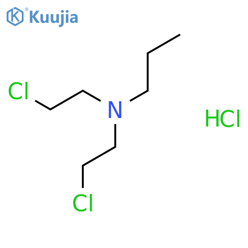 N,n-bis(2-chloroethyl)propan-1-amine;hydrochloride structure