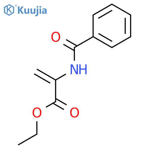 2-Propenoic acid, 2-(benzoylamino)-, ethyl ester structure