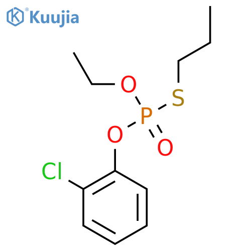 O-(2-chlorophenyl) O-ethyl S-propyl phosphorothioate structure