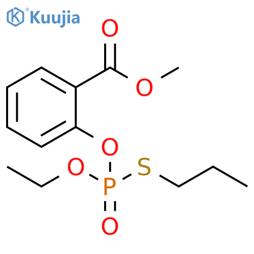 Benzoic acid, 2-[[ethoxy(propylthio)phosphinyl]oxy]-, methyl ester structure
