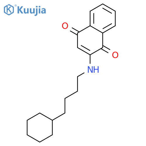 2-[(4-cyclohexylbutyl)amino]naphthalene-1,4-dione structure