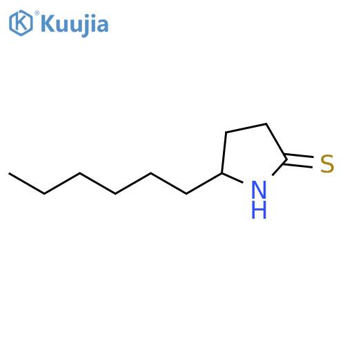 2-Pyrrolidinethione, 5-hexyl- structure