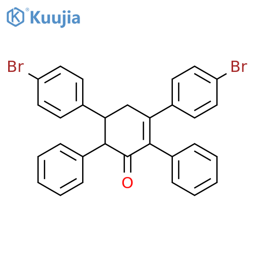 2-Cyclohexen-1-one, 3,5-bis(4-bromophenyl)-2,6-diphenyl- structure